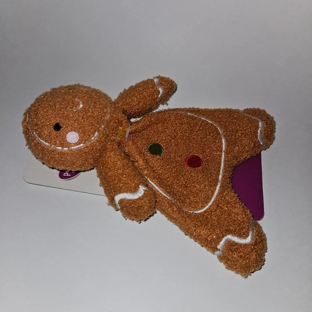NEW Parent's Choice Gingerbread Man Plush Lovey Baby Toy Crinkle Christmas